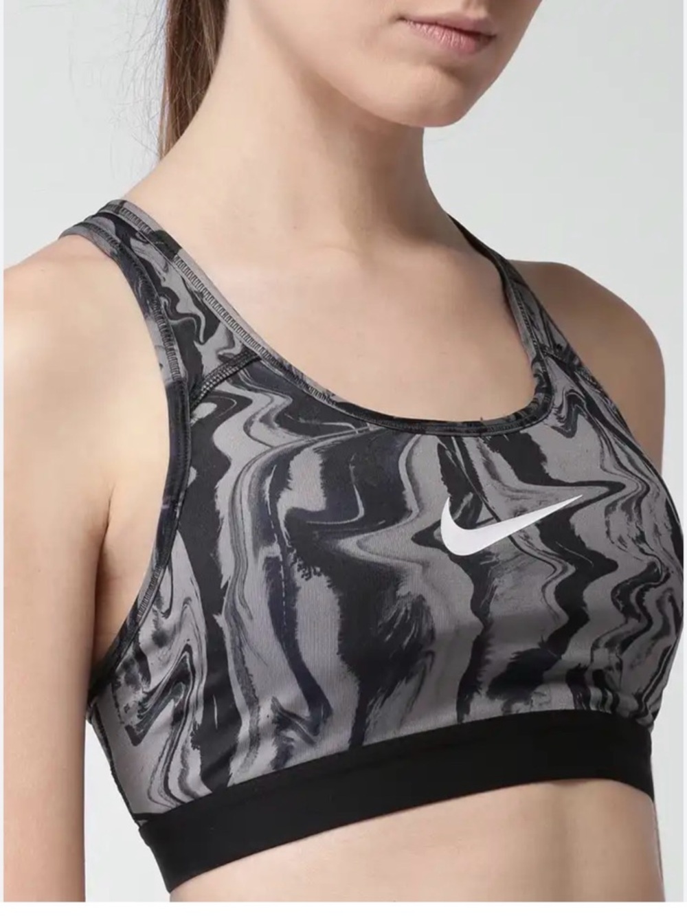 Nike Classic Painted Marble Medium Support Sports Bra